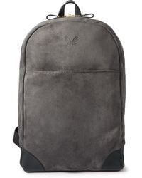 Bennett Winch - Leather-trimmed Suede Backpack - Lyst