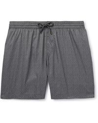 Agnona - Straight-leg Mid-length Printed Swim Shorts - Lyst
