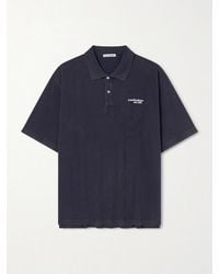 Acne Studios - Egnes Logo-embroidered Cotton Piqué Polo Shirt - Lyst