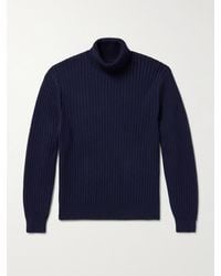 Aimé Leon Dore - Ribbed Merino Wool And Cotton-Blend Rollneck Sweater - Lyst