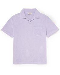 Altea - Cotton-terry Polo Shirt - Lyst