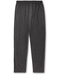 Isabel Marant Faileno Tapered Woven Pants - Gray