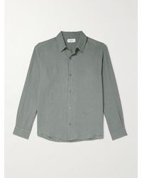 MR P. - Garment-Dyed Linen Shirt - Lyst