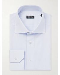ZEGNA - Trofeo Cotton-poplin Shirt - Lyst