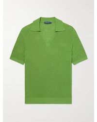 Frescobol Carioca - Joaquim Ribbed Cotton-blend Polo Shirt - Lyst