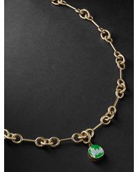 Lauren Rubinski - Gold And Enamel Pendant Necklace - Lyst