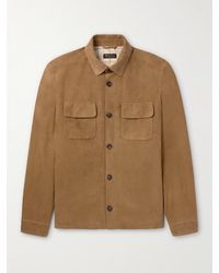 Loro Piana - Suede Overshirt - Lyst