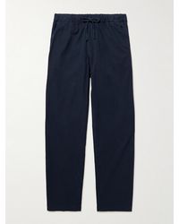 Hartford - Joggy Straight-Leg Cotton-Twill Trousers - Lyst
