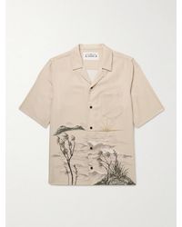 MANAAKI - Stormy Waters Camp-collar Printed Lyocell-twill Shirt - Lyst