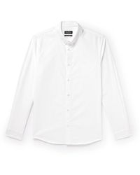 A.P.C. - Greg Button-down Collar Logo-embroidered Cotton Oxford Shirt - Lyst