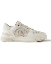 Amiri - Classic Low Logo-appliquéd Suede And Rubber-trimmed Leather Sneakers - Lyst