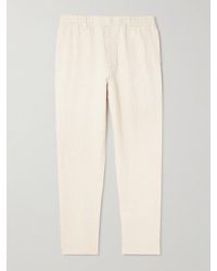 NN07 - Billie 1454 Tapered Linen Trousers - Lyst