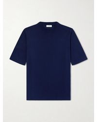 De Petrillo - Knitted Cotton T-Shirt - Lyst
