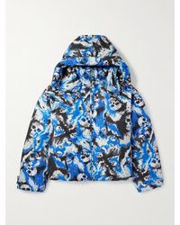 ERL - Skull Printed Padded Cotton-Twill Hooded Jacket - Lyst
