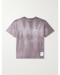 Satisfy - Logo-Print Distressed Mothtech Cotton-Jersey T-Shirt - Lyst