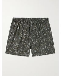 Sunspel - Floral-print Cotton Boxer Shorts - Lyst