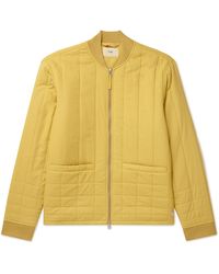 Folk - Cave Quilted Cotton Bomber Jacket - Lyst