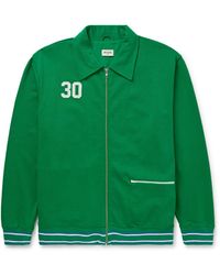 Bode - Rec. Sophomore Appliquéd Printed Cotton And Lyocell-Blend Track Jacket - Lyst