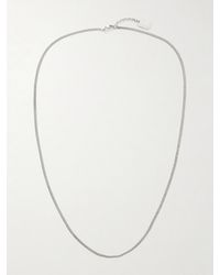 Saint Laurent - Silver-tone Chain Necklace - Lyst