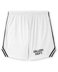 GALLERY DEPT. - Venice Court Wide-Leg Logo-Print Webbing-Trimmed Mesh Shorts - Lyst
