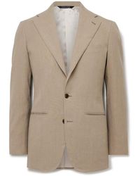 Saman Amel - Slim-Fit Linen Suit Jacket - Lyst