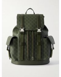 Gucci - Rucksack aus beschichtetem Supreme-Canvas mit Logomuster und Lederbesatz - Lyst
