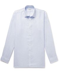 Charvet - Striped Linen Shirt - Lyst