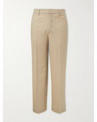 Barena - Delfo Straight-Leg Wool-Blend Flannel Trousers - Lyst