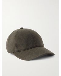 A.P.C. - Charlie Logo-embroidered Wool-blend Baseball Cap - Lyst