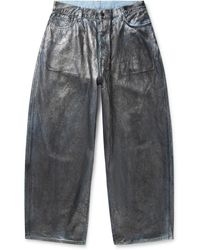 Acne Studios - Coated Wide-leg Jeans - Lyst