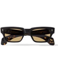 Jacques Marie Mage - Ashcroft Rectangular-frame Tortoiseshell Acetate Sunglasses - Lyst
