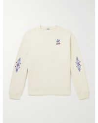 Adish - Logo-Embroidered Cotton-Jersey Sweatshirt - Lyst