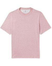 Brunello Cucinelli - Slub Linen And Cotton-blend Jersey T-shirt - Lyst
