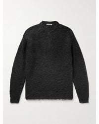 AURALEE - Brushed Mohair And Wool-Blend Sweater - Lyst