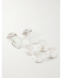 Deakin & Francis - Mother-Of-Pearl And Sterling Cufflinks And Dress Studs Set - Lyst