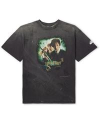 SAINT Mxxxxxx - Harry Potter And The Chamber Of Secrets Printed Cotton-Jersey T-Shirt - Lyst