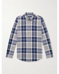 Polo Ralph Lauren - Button-Down Collar Logo-Embroidered Checked Cotton Oxford Shirt - Lyst