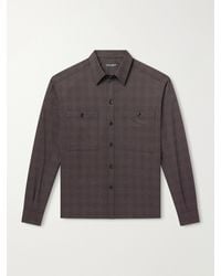 Dolce & Gabbana - Sartoriale Checked Wool-Blend Shirt - Lyst