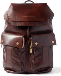 Brunello Cucinelli - Leather Backpack - Lyst