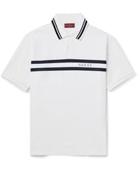 Gucci - Cotton Polo Shirt With Print - Lyst