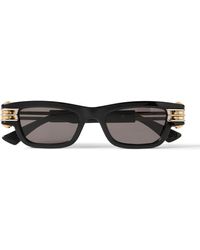 Bottega Veneta - D-Frame Acetate, - And-Tone Sunglasses - Lyst