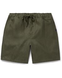 Derek Rose - Sydney 2 Straight-Leg Linen Drawstring Shorts - Lyst