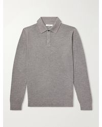MR P. - Cashmere And Silk-Blend Polo Sweater - Lyst