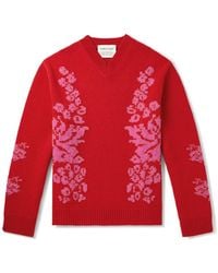 A Kind Of Guise - Floral-Jacquard Wool Sweater - Lyst