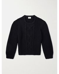 Saint Laurent - Knitted Wool Sweater - Lyst