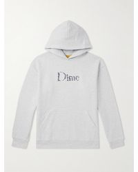 Dime - Classic Skull Logo-embroidered Cotton-jersey Hoodie - Lyst