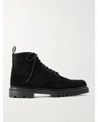 MR P. - Commander Shearling-Lined Suede Lace-Up Boots - Lyst