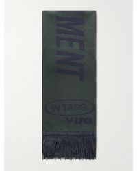 WTAPS - Evasion Fringed Knitted Scarf - Lyst