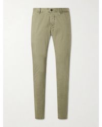 Slowear - Slim-fit Tapered Stretch-cotton Gabardine Trousers - Lyst