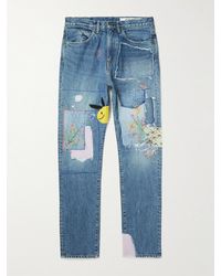 Kapital - Okabilly Straight-leg Patchwork Embroidered Jeans - Lyst